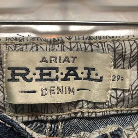 Ariat Western Bootcut jeans Women's 29R Blue cowgirl rodeo denim Ariat Real EUC - Picture 6 of 14